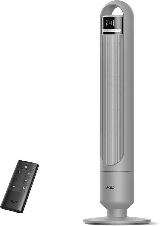 Dreo DR-HTF017 Grey Tower Fan Review: Quiet Powerful Cooling With Remote Control 2025