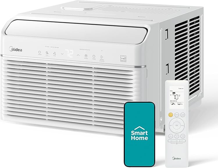 Midea MAW08HV1CWT 8,000 BTU Smart Inverter Window Air Conditioner With Heat 2025