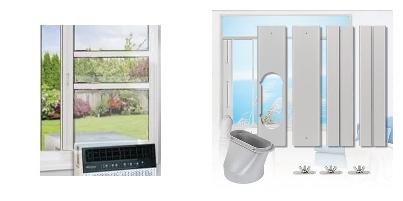 Air Conditioners and Window Kits for Horizontal Sliding Windows