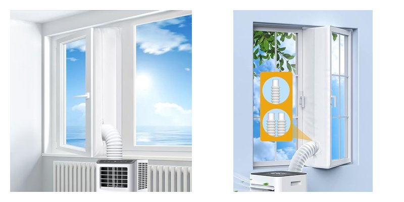 Air Conditioners and Window Seal Kits for Vertical Crank Windows