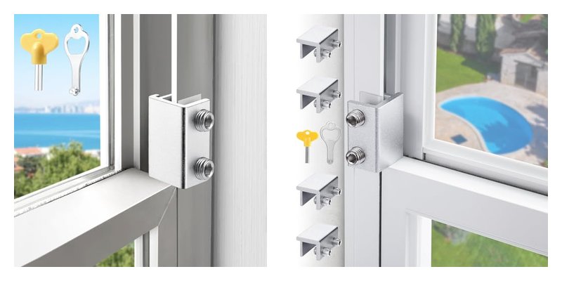 Air Conditioner Window Locks for Security and Ventilation
