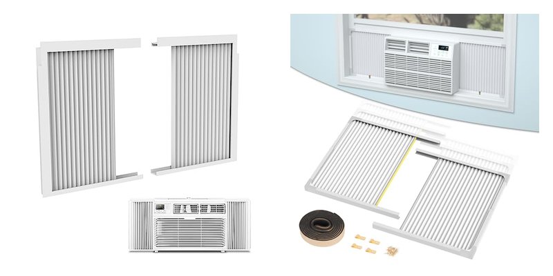 Window Air Conditioner Side Curtains and Frame Kits for Effective Insulation