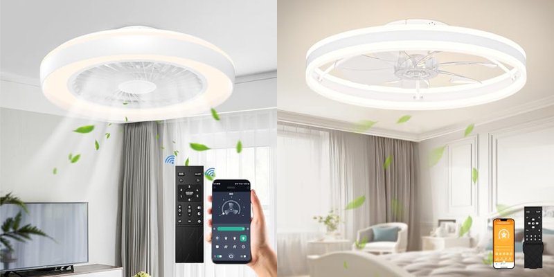 Bladeless Ceiling Fans With LED Lights for Modern Homes