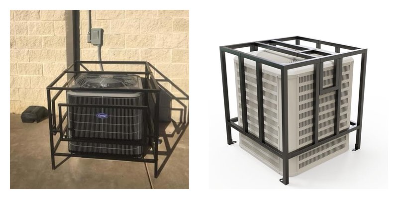 Adjustable Security Cages for Air Conditioners to Prevent Theft and Damage