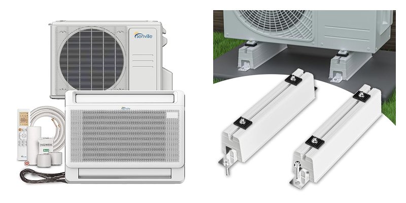 Floor Standing Mini Split Systems and Mounting Bases for Efficient Cooling