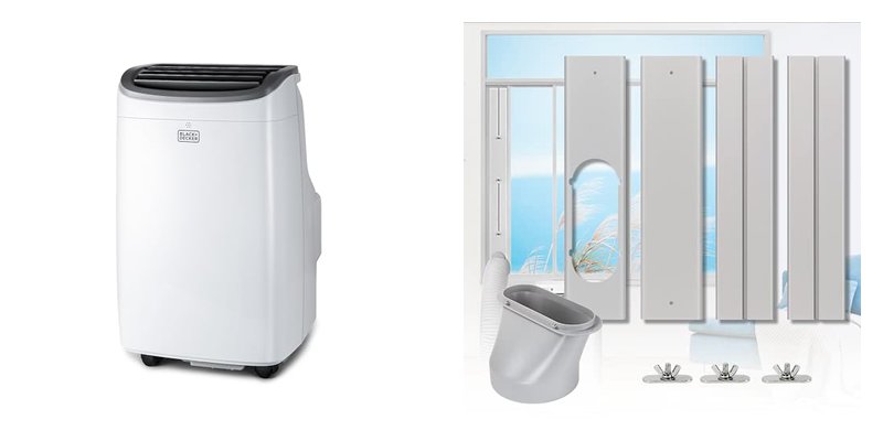 Horizontal Portable Air Conditioners and Window Kits for Efficient Cooling