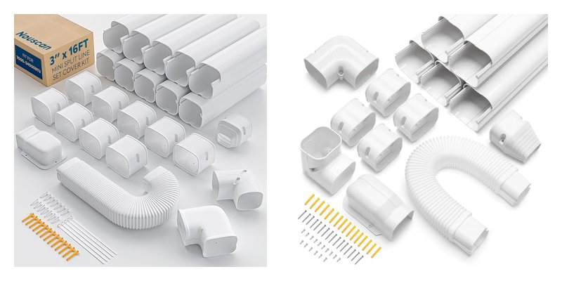 Mini Split AC Systems With Ducts and Line Set Covers for Home Efficiency