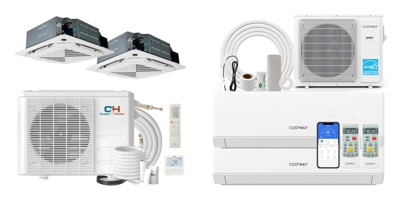 Mini Split Cassette 2 Zone Systems for Efficient Home Cooling and Heating