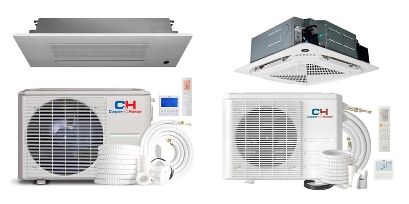Mini Split Ceiling Cassette Systems With Branch Duct for Efficient Heating and Cooling