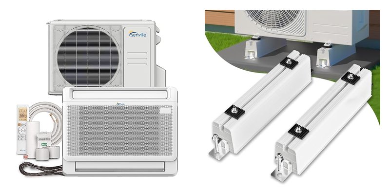 Mini Split Floor Mounts and Bases for Stable Air Conditioner Installation