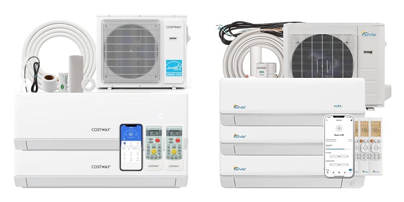 Multi Head Mini Split Heat Pumps for Efficient Multi-Zone Cooling and Heating