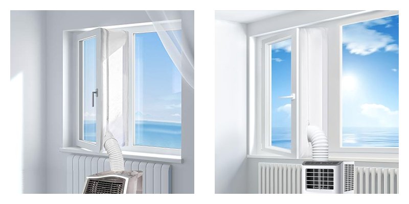 Small Casement Window Air Conditioners and Seal Kits for Efficient Cooling