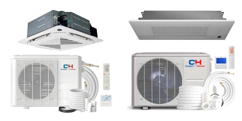 Smallest Ceiling Cassette Mini Split Systems for Efficient Heating and Cooling