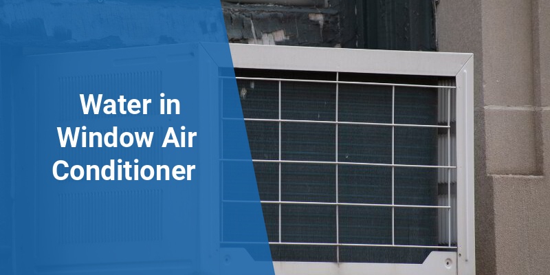 water in window air conditioner