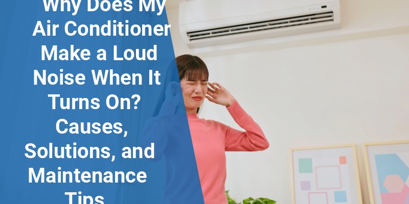 why does my air conditioner make a loud noise when it turns on