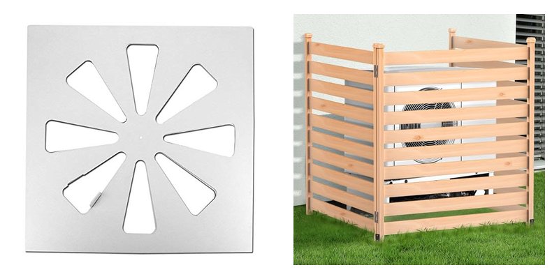 Wooden Air Conditioner Covers and Screens for Outdoor and Indoor Use